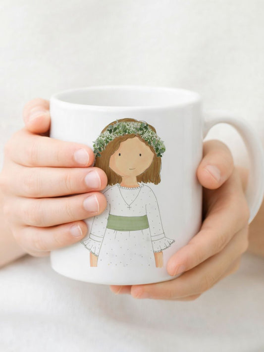 Taza Personalizada Comunión Celia Plumeti