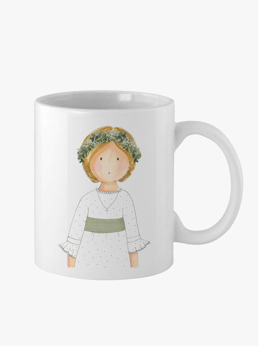 Taza Personalizada Comunión Greta Plumeti