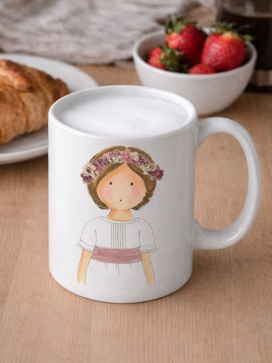 Taza Personalizada Comunión Greta Sencillo