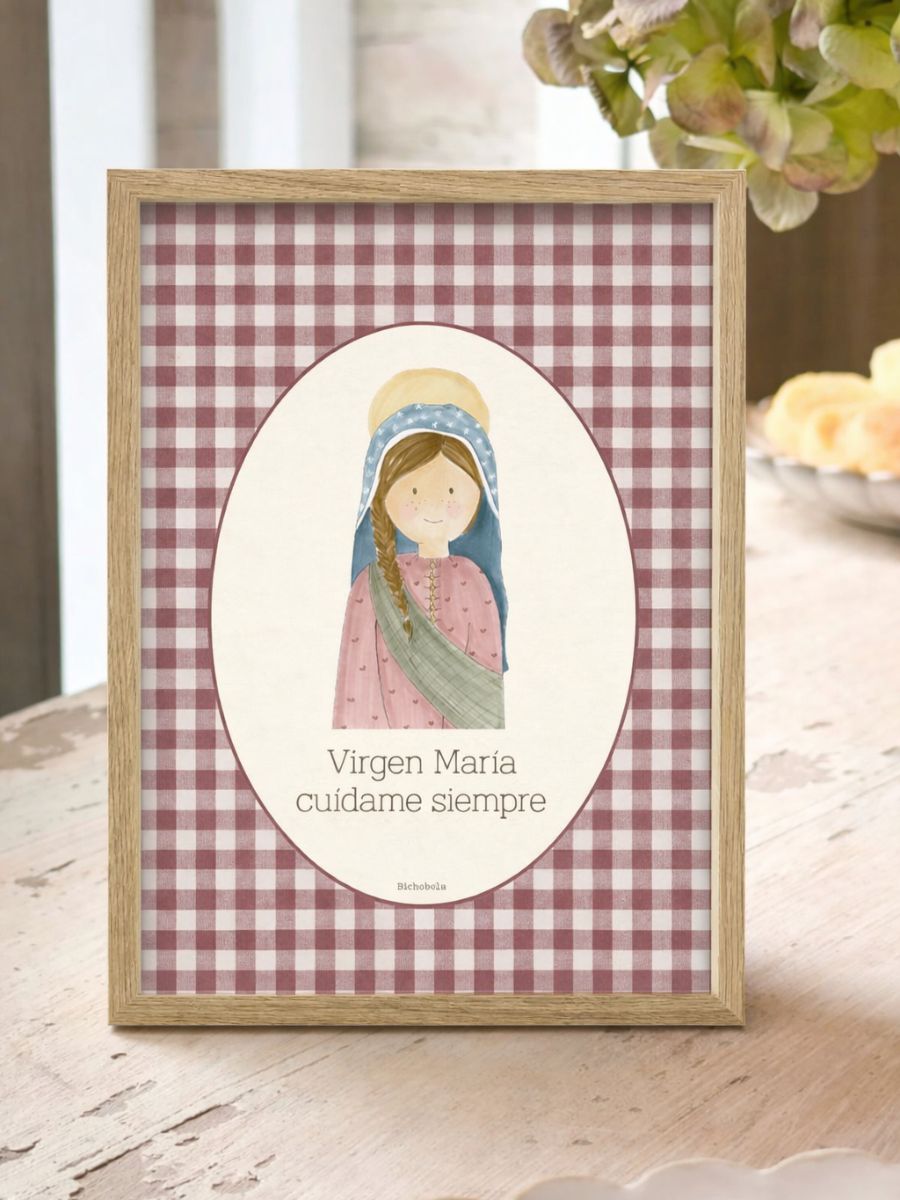 Cuadro Comunión Virgen Vichy Burdeos
