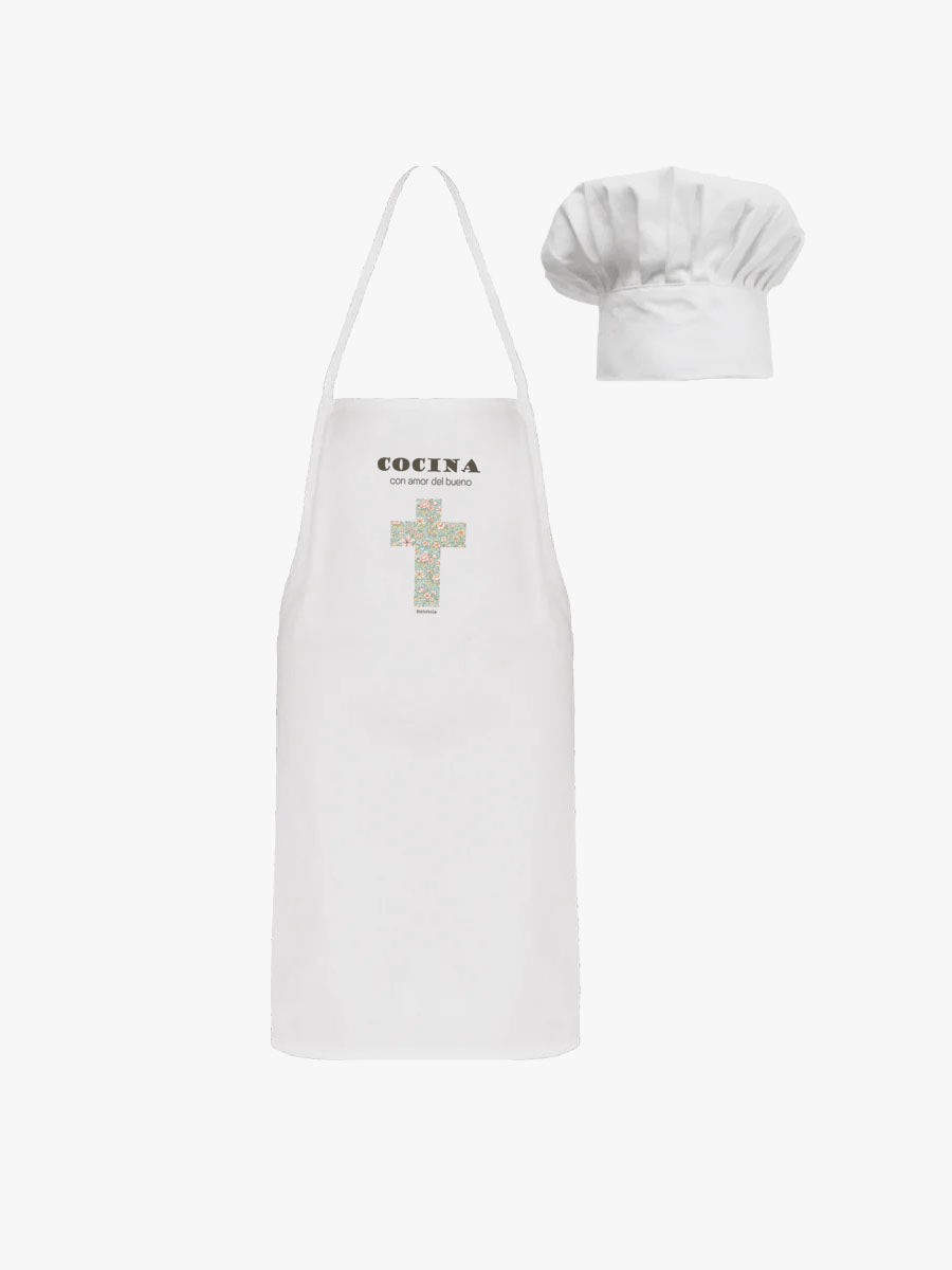 Kit Chef Jardín - Delantal y Gorro de Cocinero