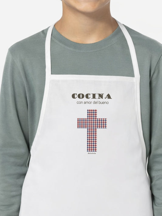 Kit Chef Vichy - Delantal y Gorro de Cocinero