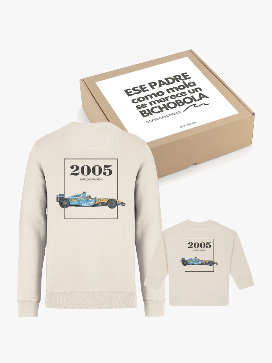 Pack Día del Padre Sudaderas Iguales Padre e Hijo Coches