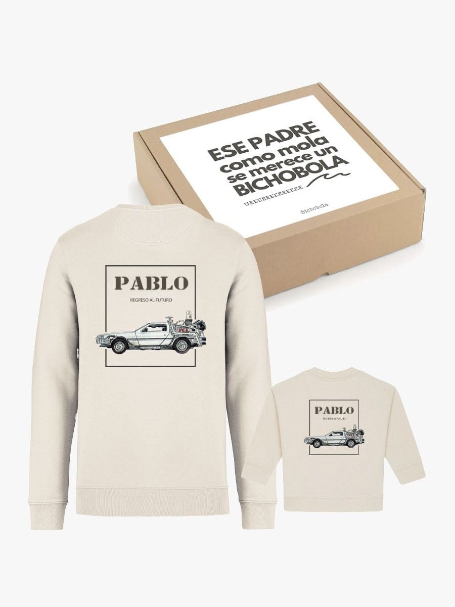 Pack Día del Padre Sudaderas Iguales Padre e Hijo Coches