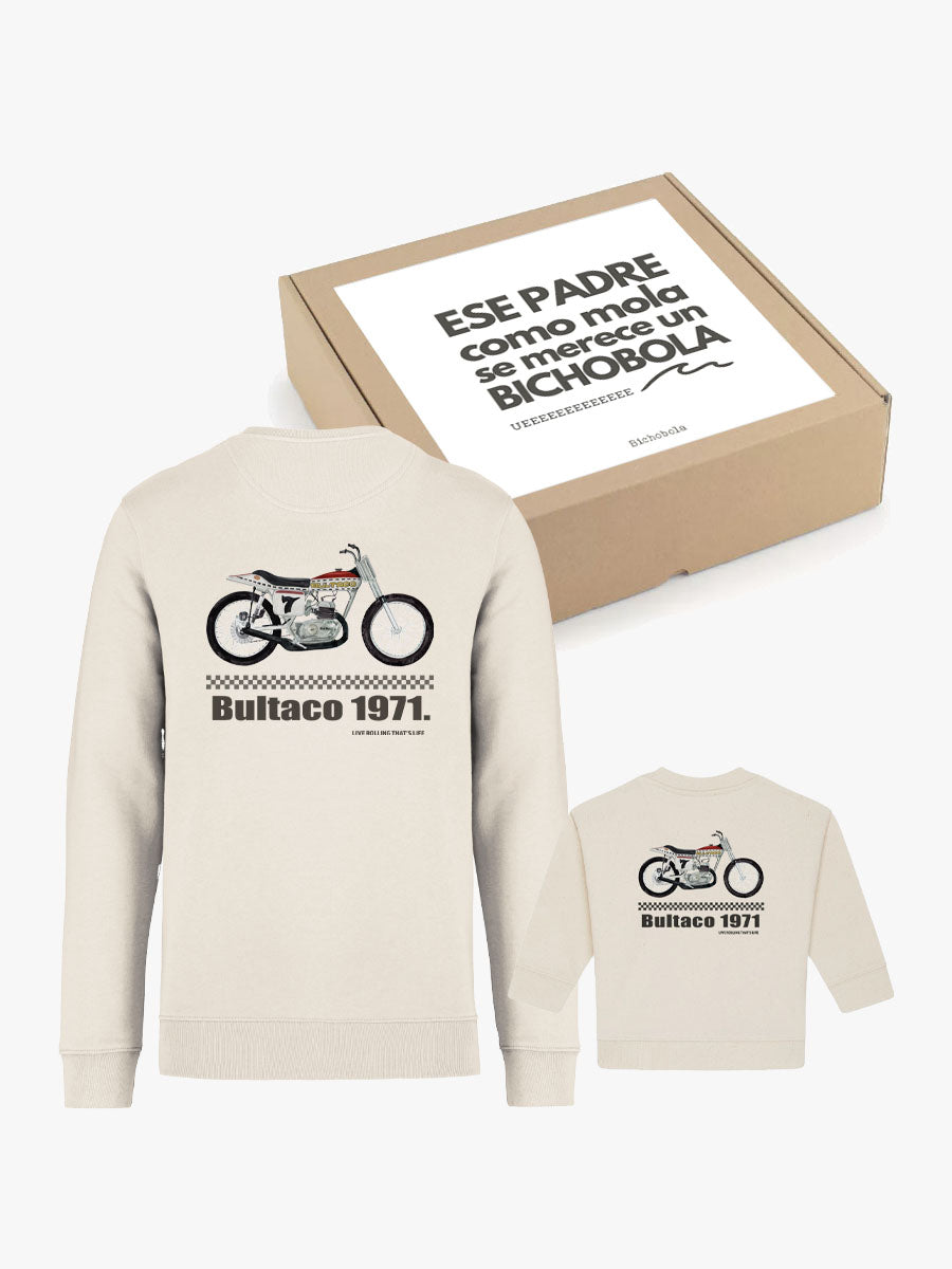 Pack Día del Padre Sudaderas Iguales Padre e Hijo Motos