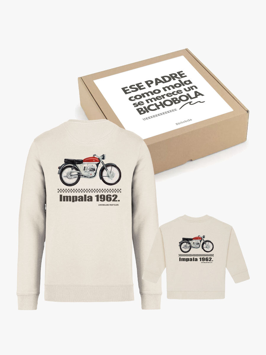 Pack Día del Padre Sudaderas Iguales Padre e Hijo Motos
