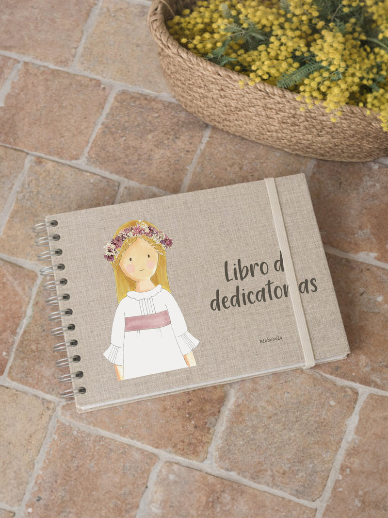 Libro Dedicatorias Comunión Carlota Londres
