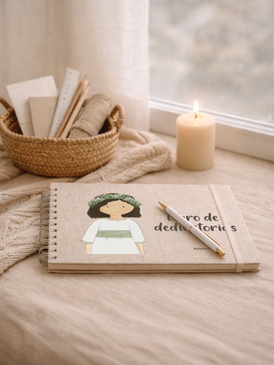 Libro Dedicatorias Comunión Celia Francia
