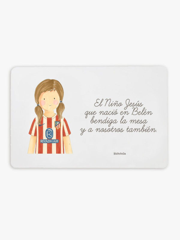 Mantel Fútbol Atlético de Madrid Niña