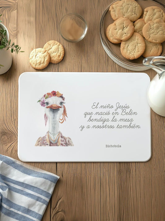 Mantel Avestruz Maricruz