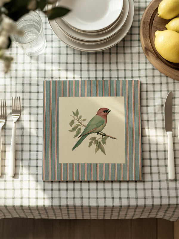 Mantel Cuadrado Pájaro Tangara