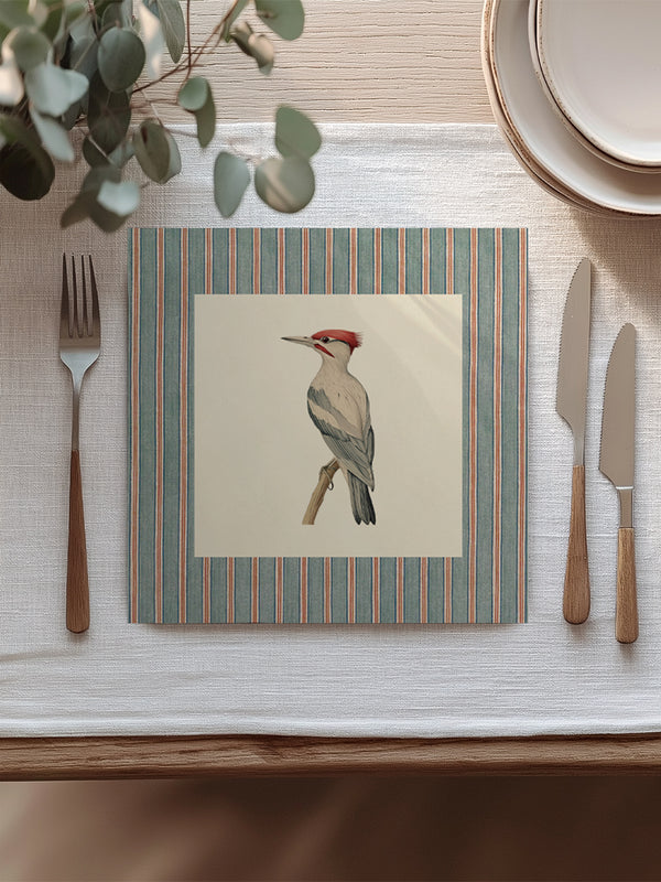 Mantel Cuadrado Pájaro Picamadero