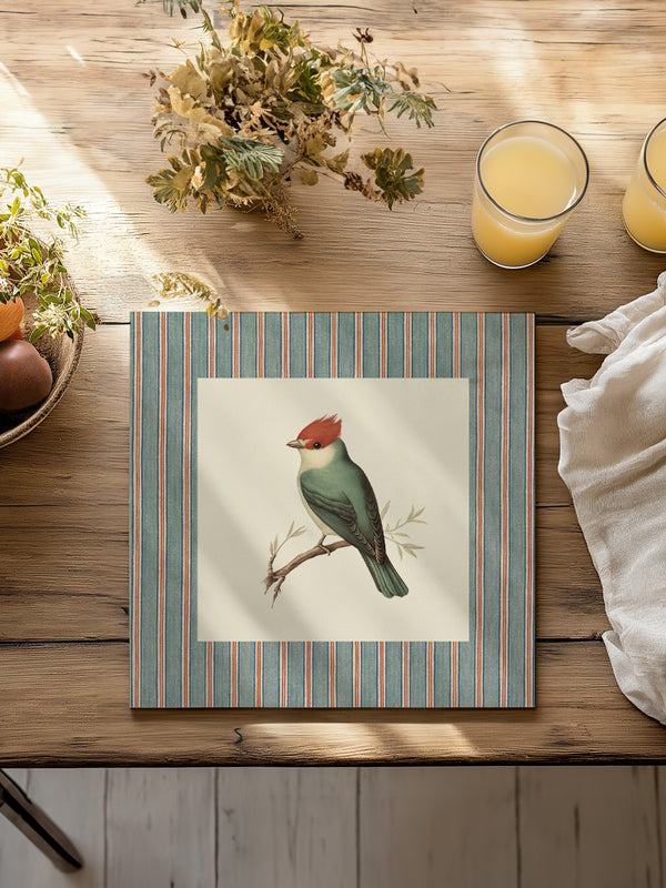 Mantel Cuadrado Pájaro Cardenal