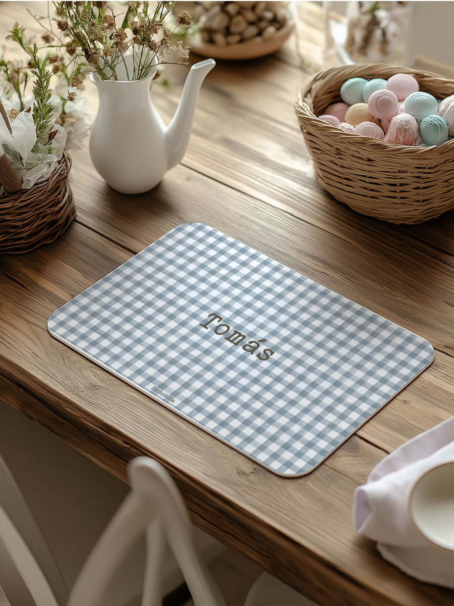 Mantel estampado Vichy