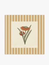 Mantel Cuadrado Flores Eucalipto Rojo