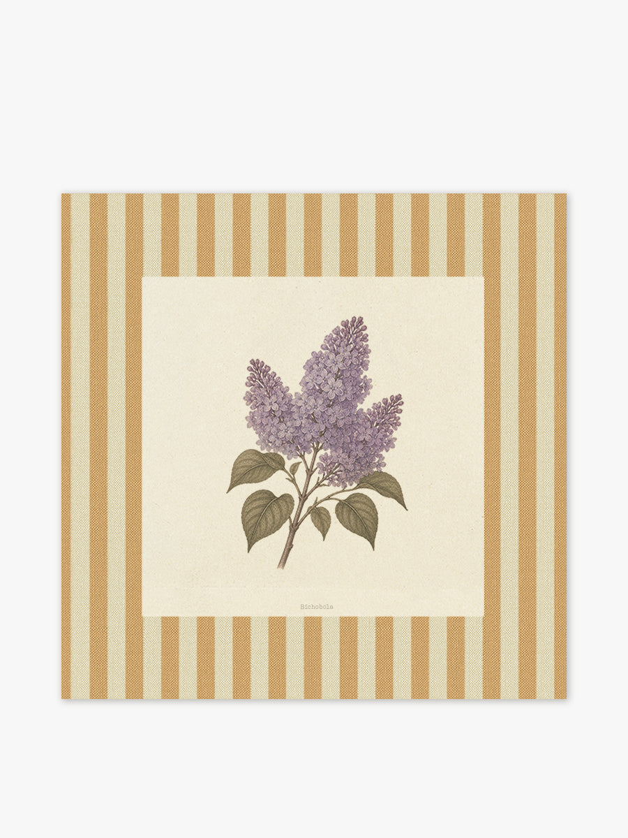 Mantel cuadrado Flores Lila