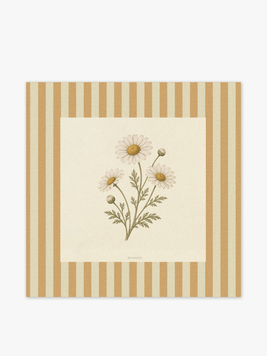 Mantel cuadrado Flores Margarita
