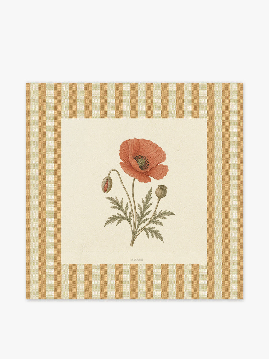 Mantel cuadrado Flores Amapola