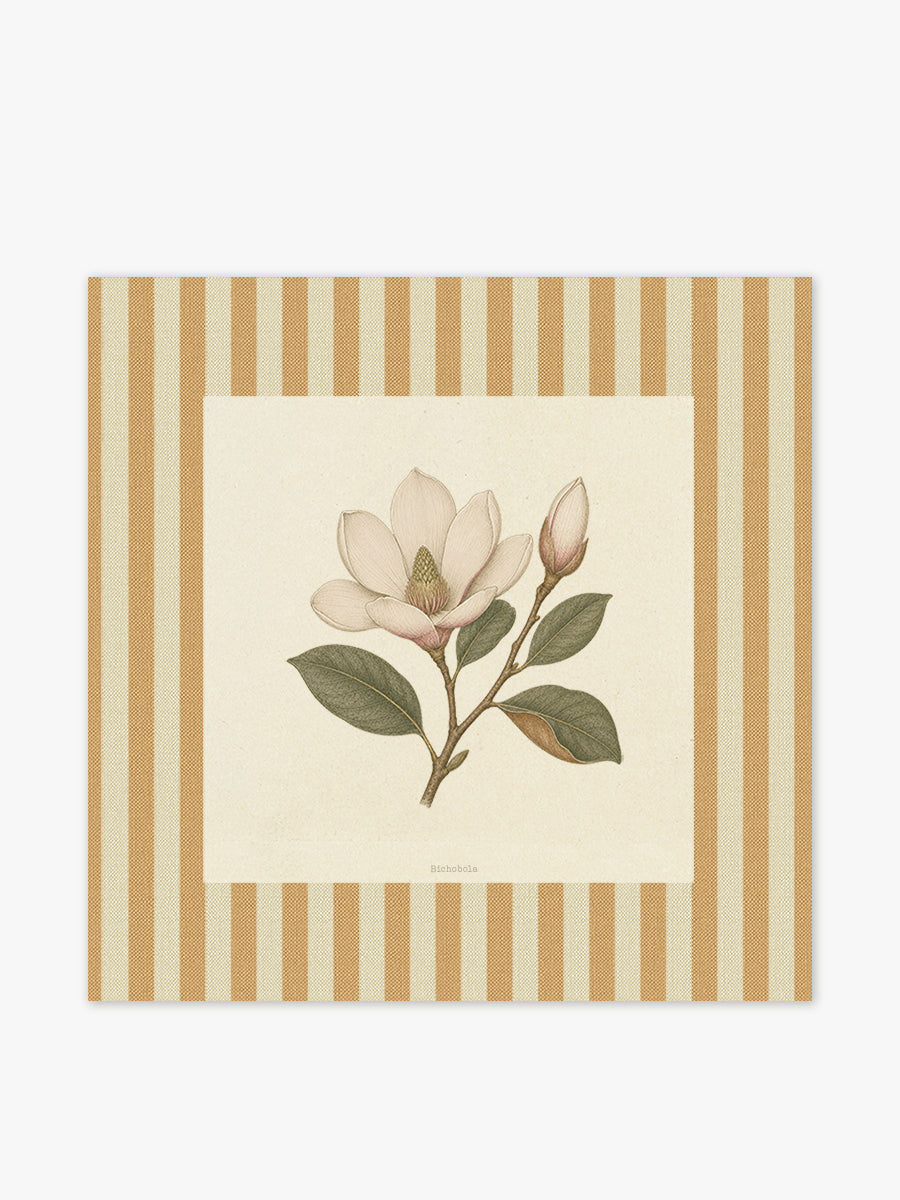 Mantel cuadrado Flores Magnolia