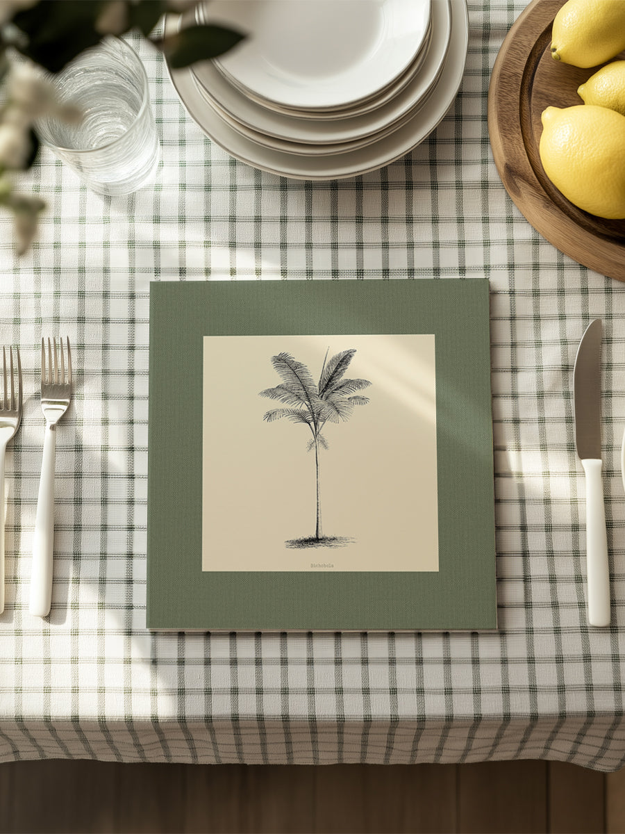 Mantel cuadrado Palmera VI