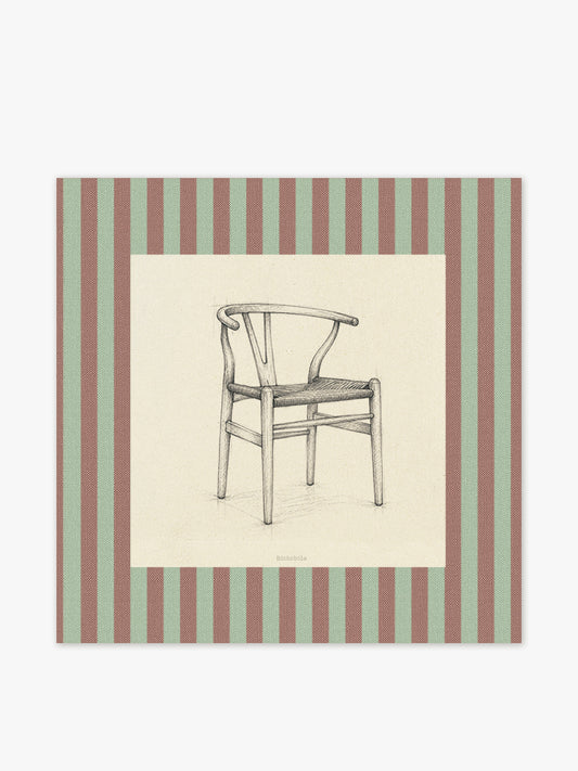Mantel cuadrado Silla Wishbone