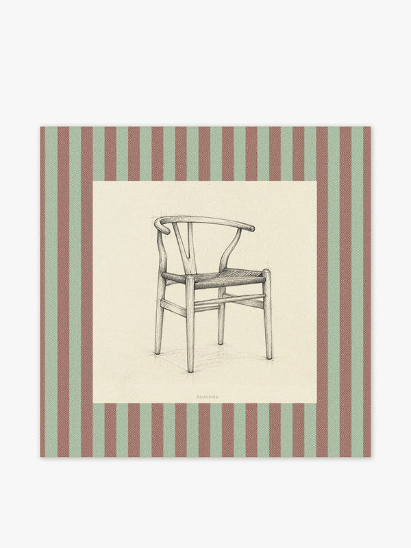 Mantel Cuadrado Silla Wishbone