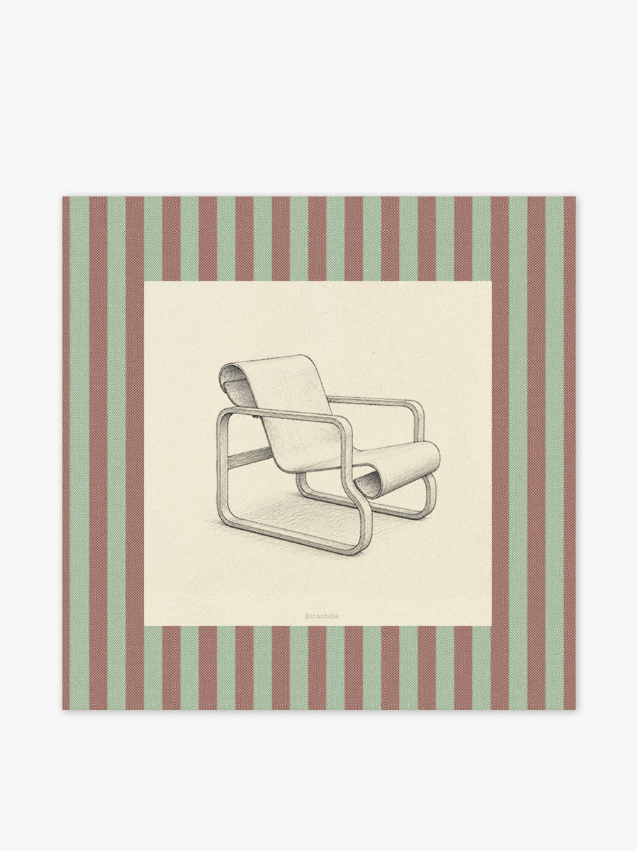 Mantel cuadrado Silla Paimio