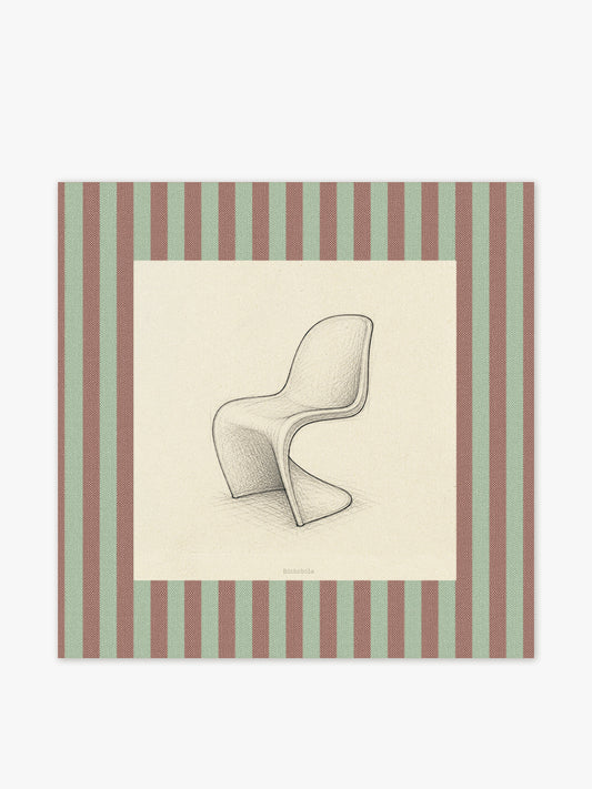 Mantel cuadrado Silla Panton