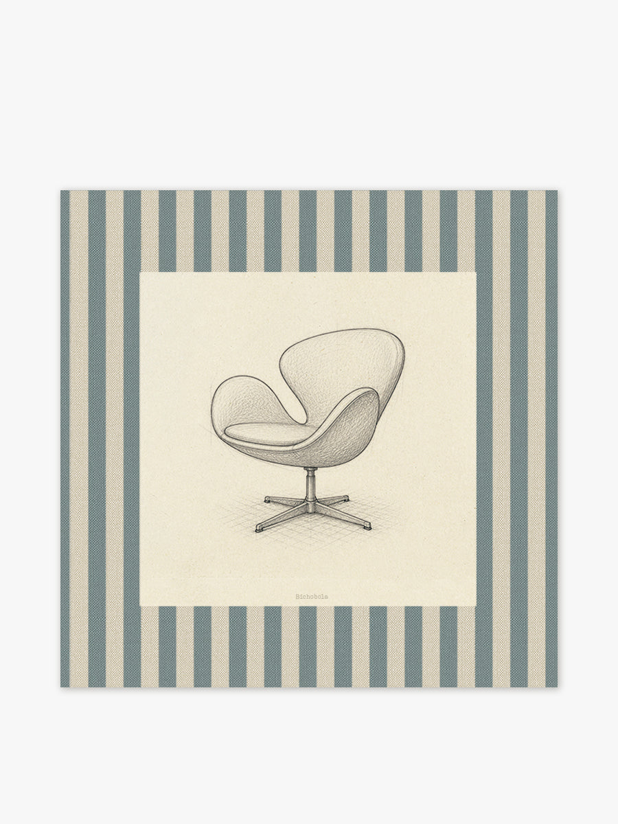 Mantel cuadrado Silla Swan