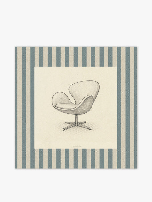 Mantel cuadrado Silla Swan
