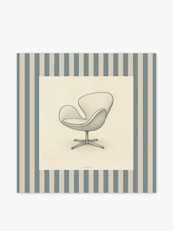 Mantel Cuadrado Silla Swan
