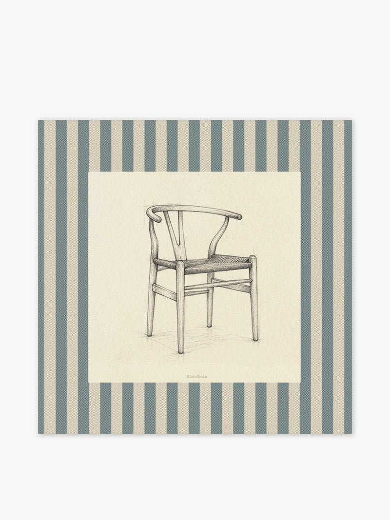 Mantel Cuadrado Silla Wishbone
