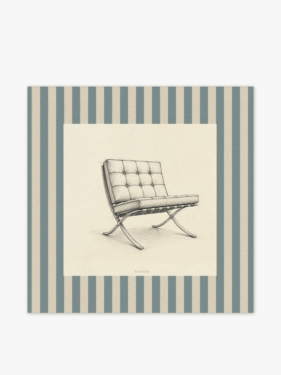 Mantel cuadrado Silla Barcelona