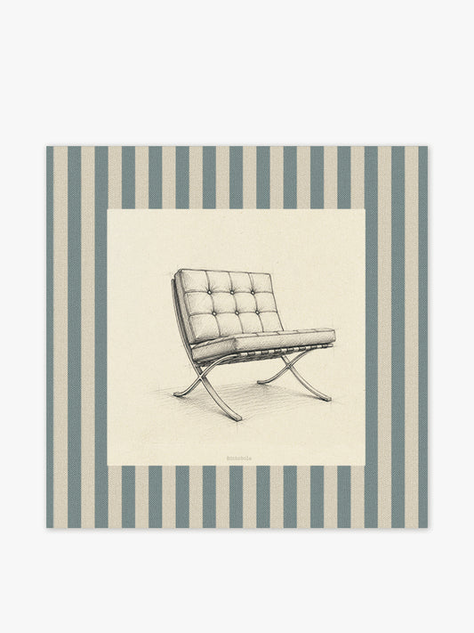 Mantel cuadrado Silla Barcelona
