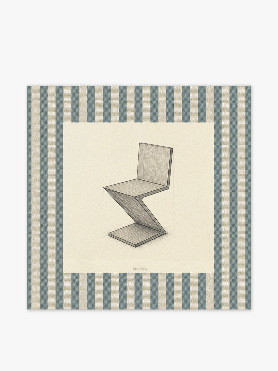 Mantel cuadrado Silla Zig Zag