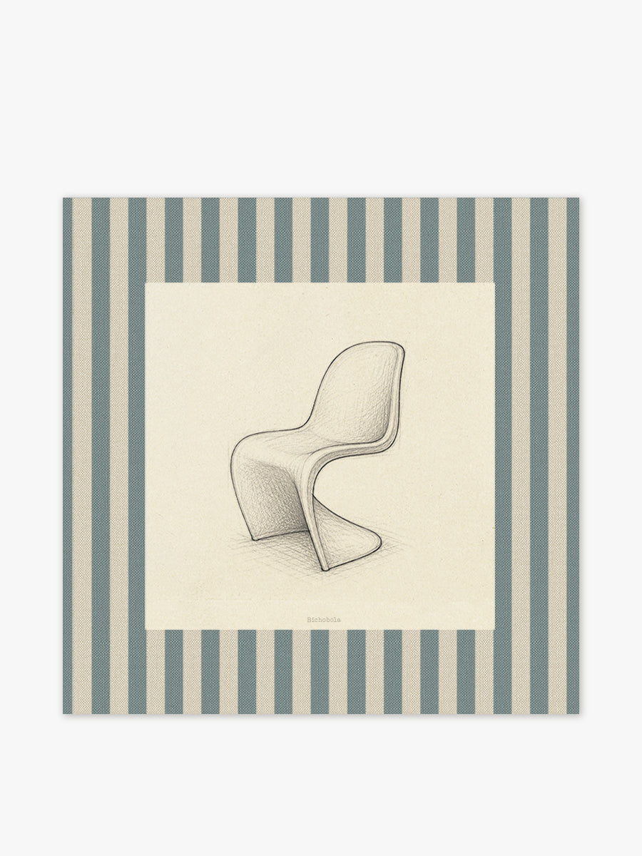 Mantel cuadrado Silla Panton