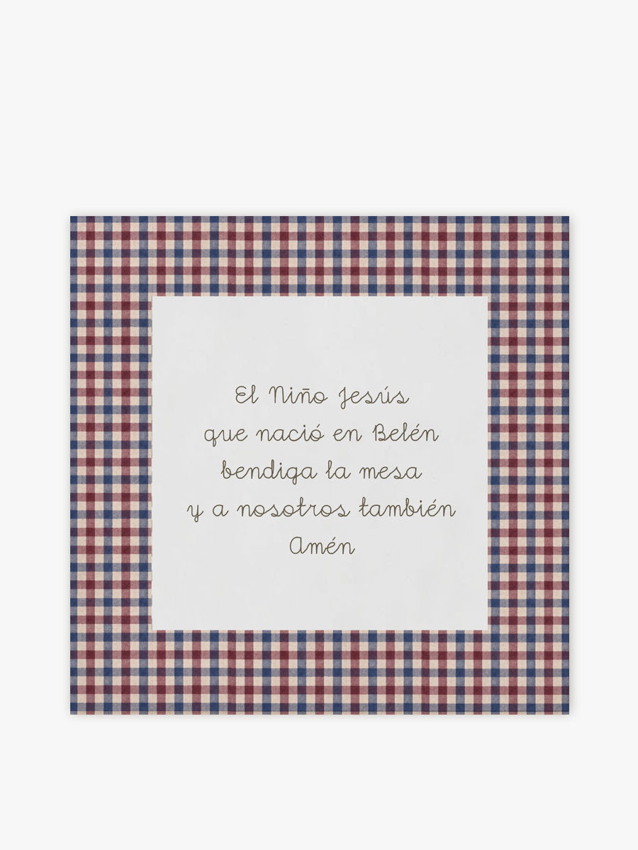 Mantel Cuadrado Bendición Vichy