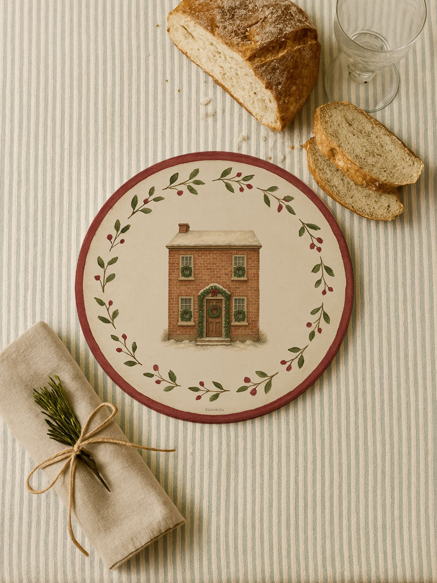 Mantel Redondo Bayas Casa