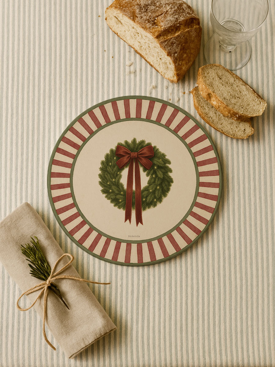 Mantel Redondo Rayas Corona