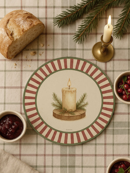 Mantel Redondo Rayas Vela