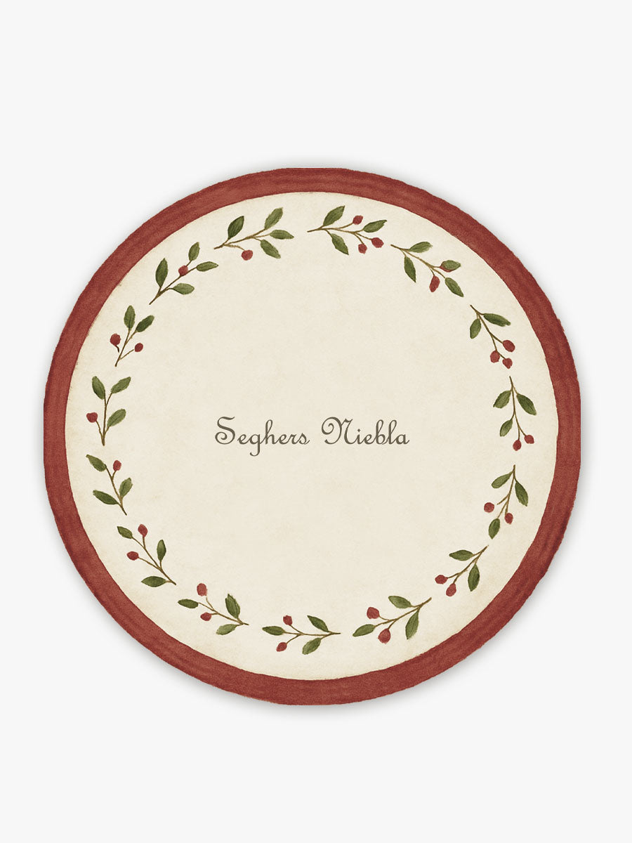 Mantel Redondo Bayas Apellidos