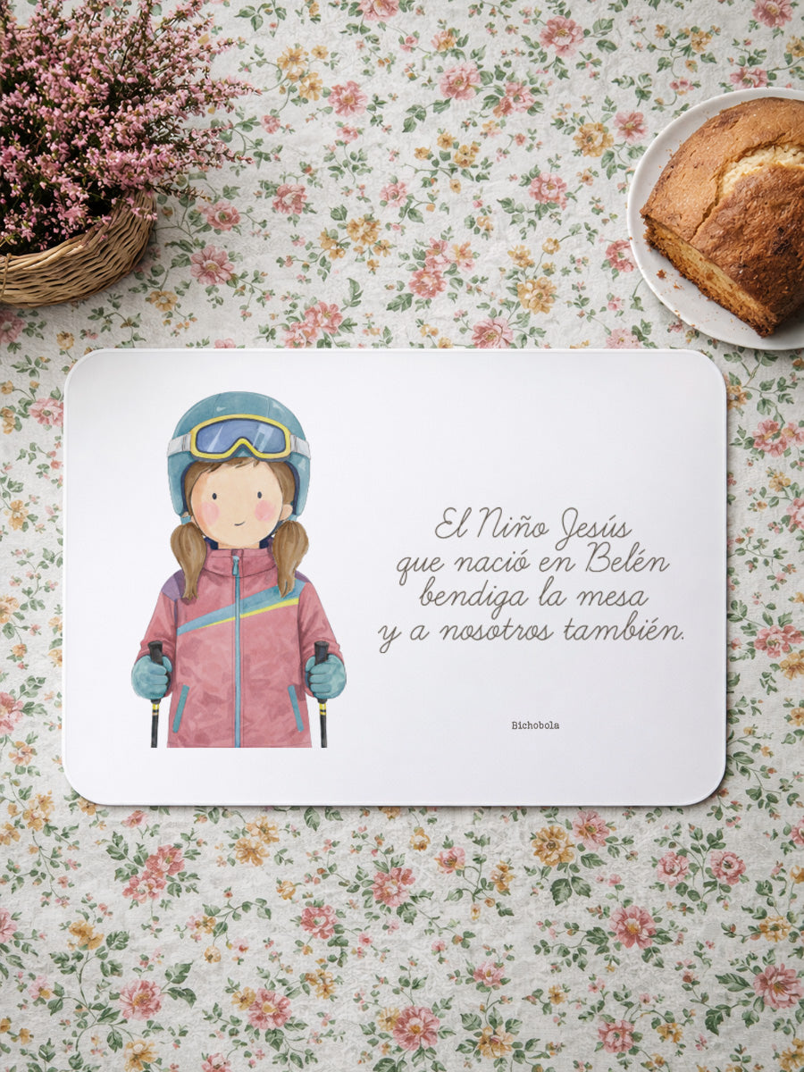 Mantel Esquí Niña