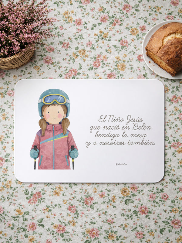 Mantel Esquí Niña
