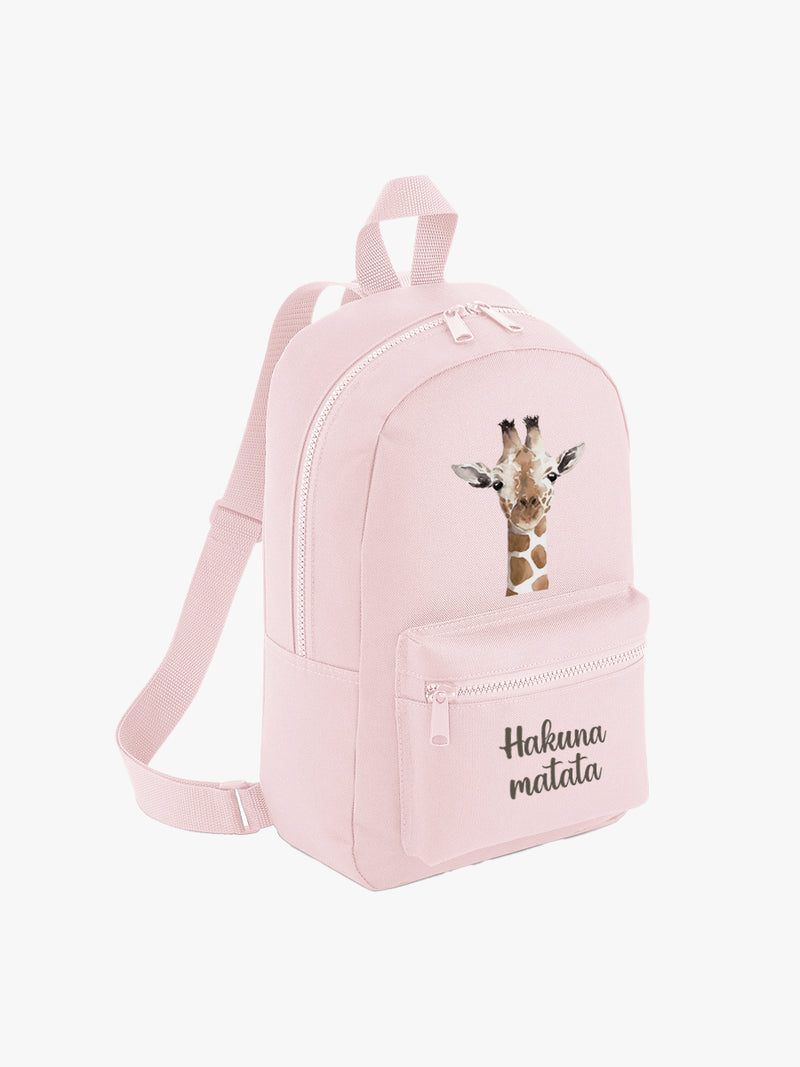 Mochila lona mini Jirafa