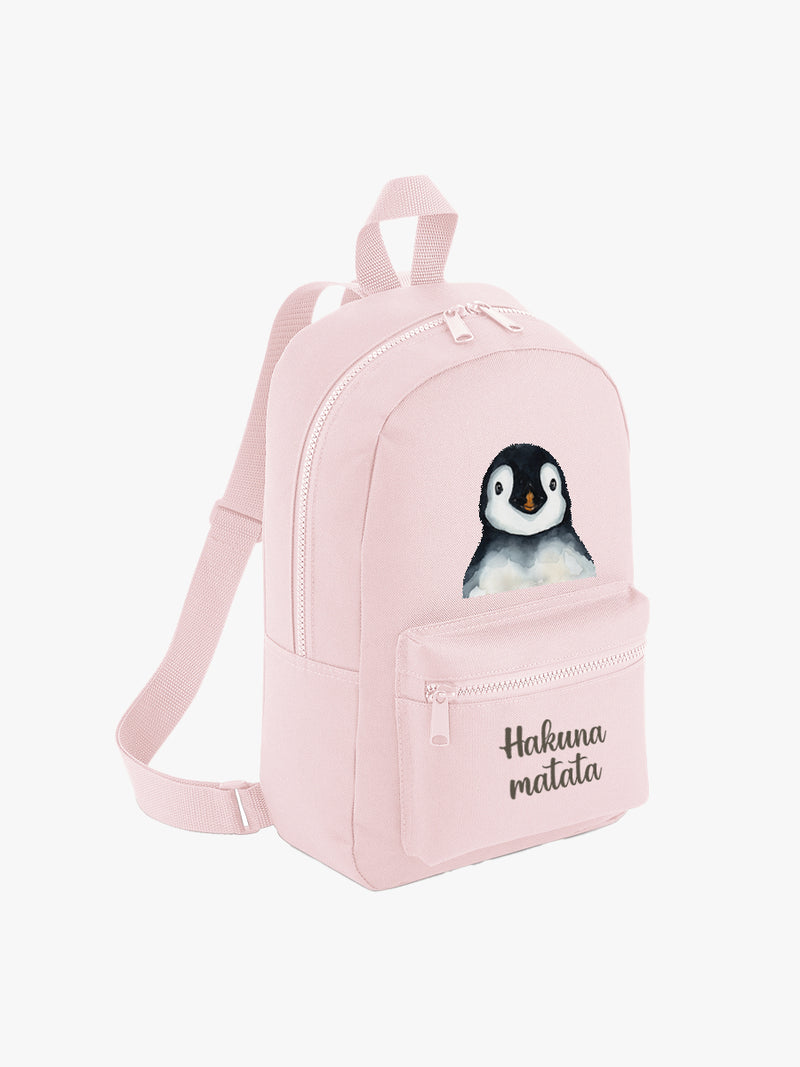 Mochila lona mini Pingüino