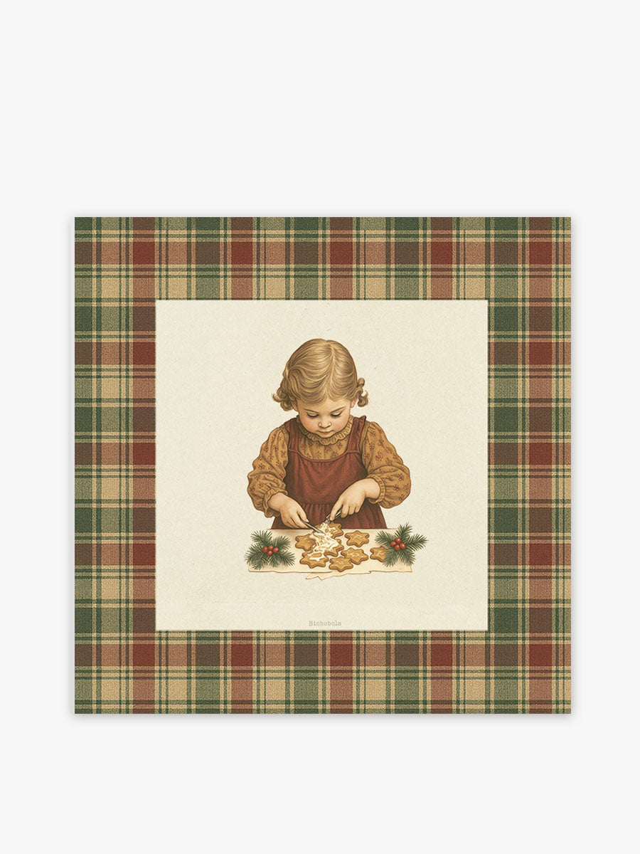 Mantel Navidad Vintage Galletas