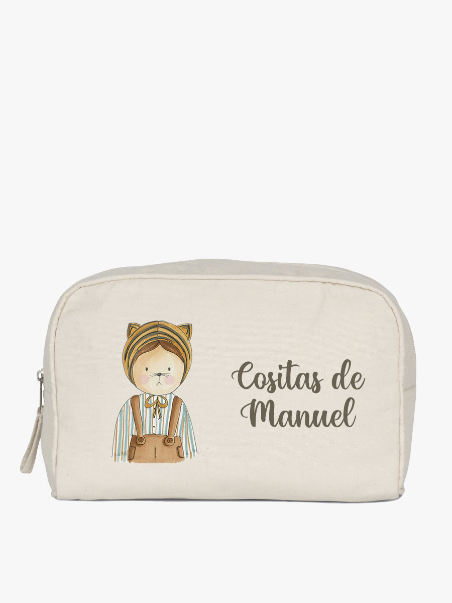 neceser cuarado grande diseño javi el fiera personalizado con nombre