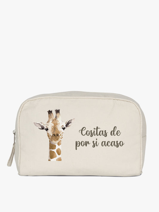 neceser cuadrado grande diseño jirafa