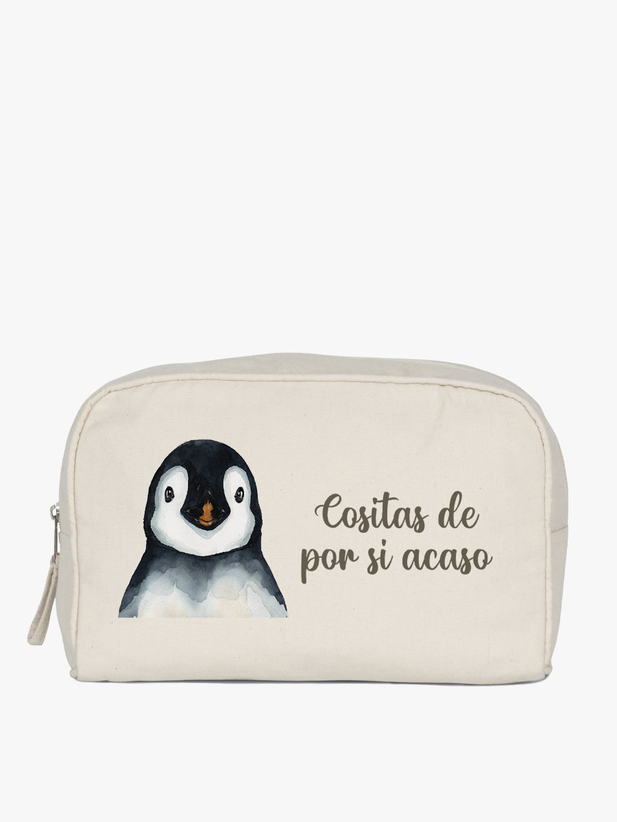 neceser cuadrado grande diseño pingüino