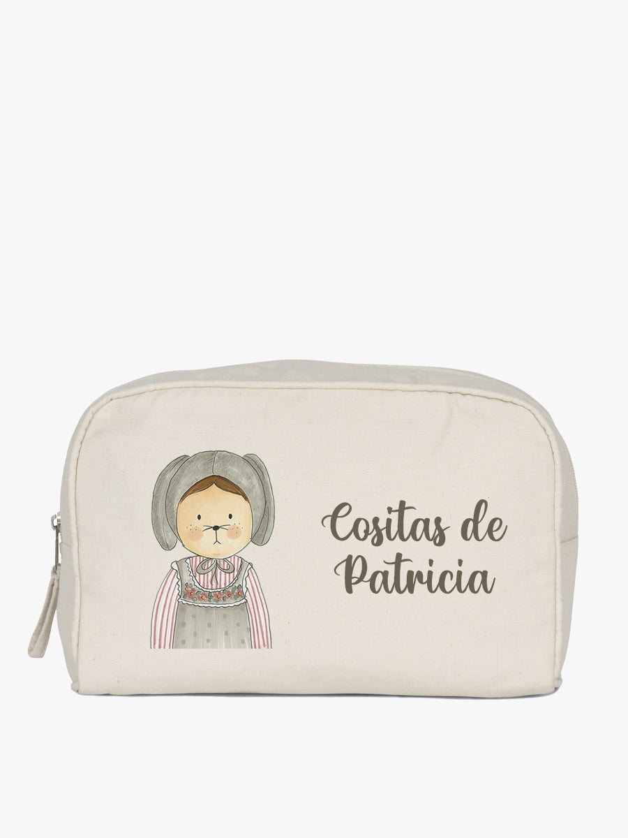 neceser cuadrado grande diseño rita rabbit personalizado con nombre